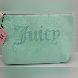 Juicy Couture Mint Green Travel Cosmetic Bag